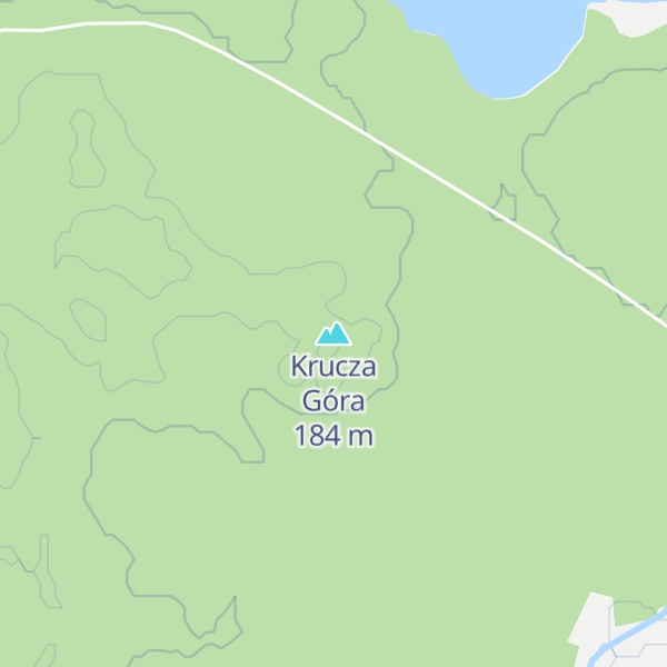 Map of Krucza Góra