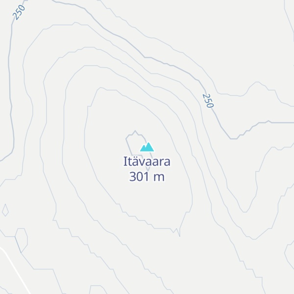 Map of Itävaara