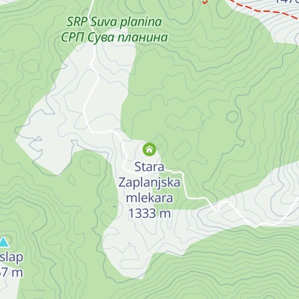 Map of Stara Zaplanjska mlekara