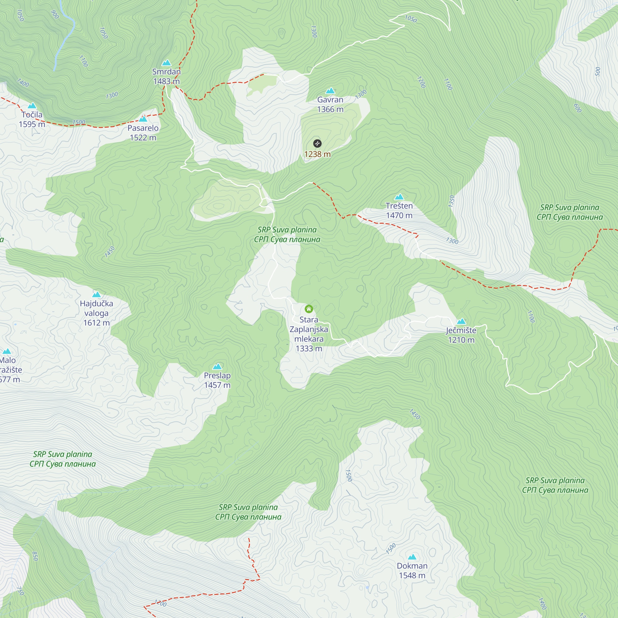 Stara Zaplanjska mlekara map