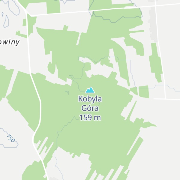 Map of Kobyla Góra