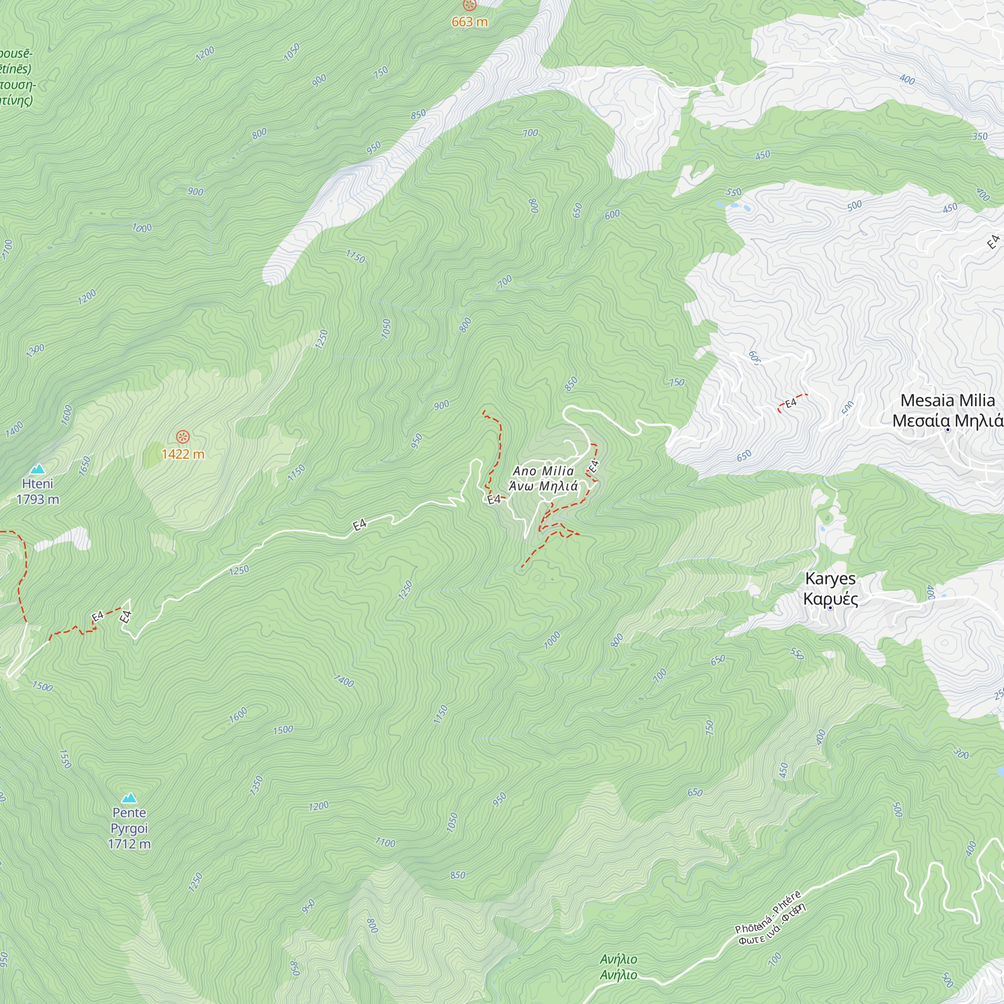 Katafygio Eos Katerinis map