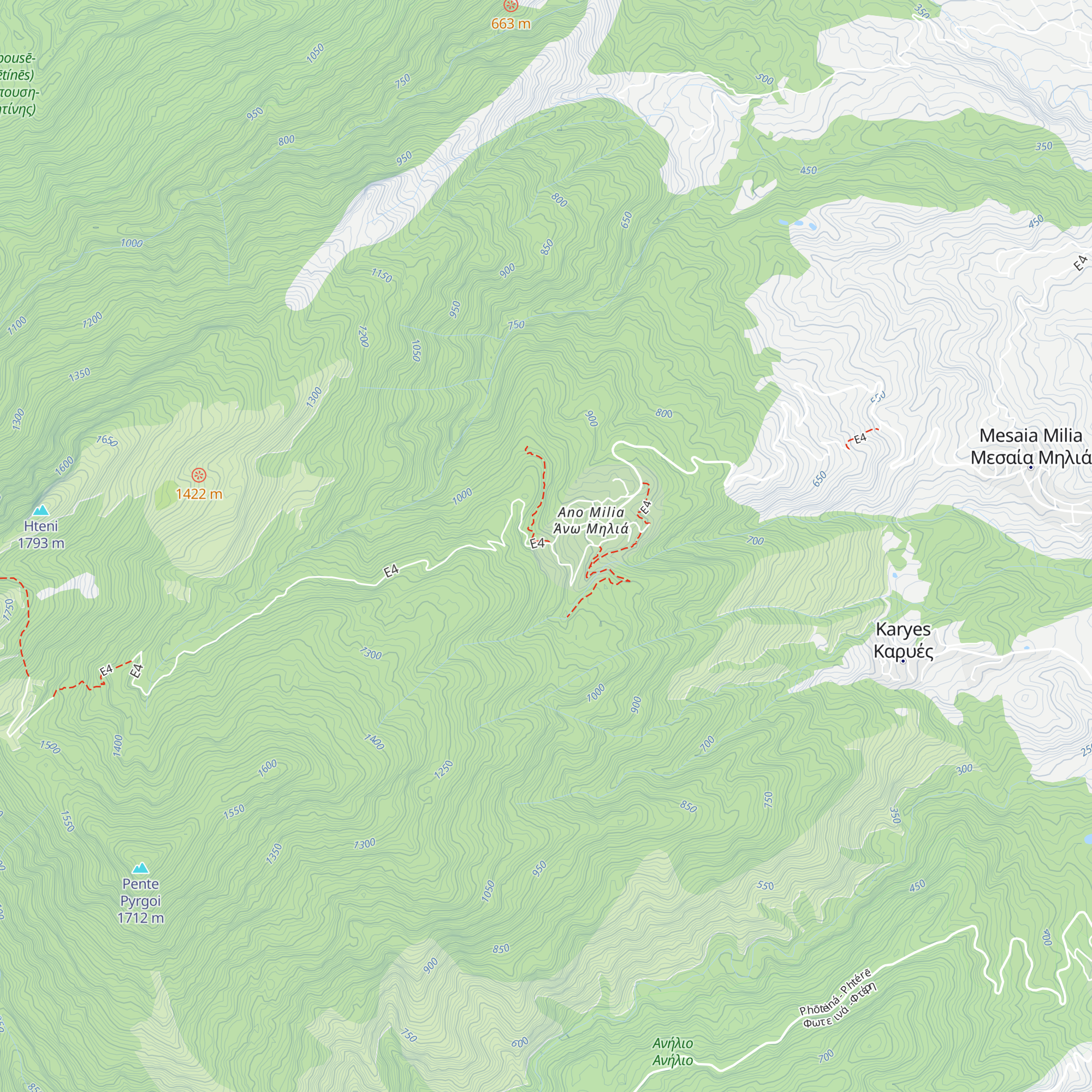 Katafygio Eos Katerinis map