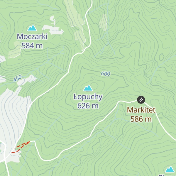 Map of Łopuchy