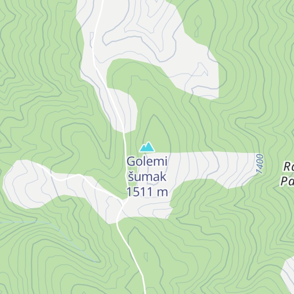 Map of Golemi šumak