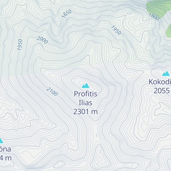 Map of Profitis Ilias