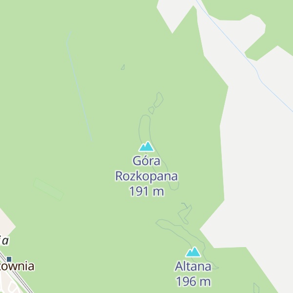 Map of Góra Rozkopana