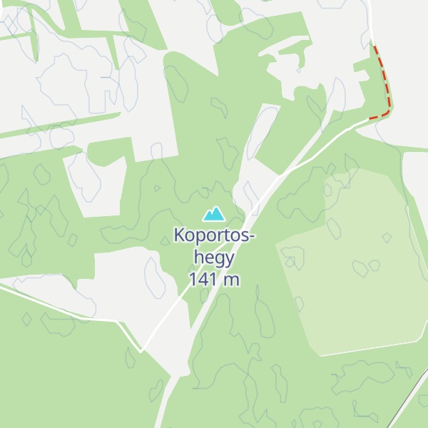 Map of Koportos-hegy