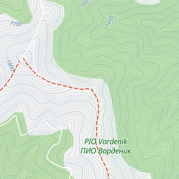 Map of Mali Strešer