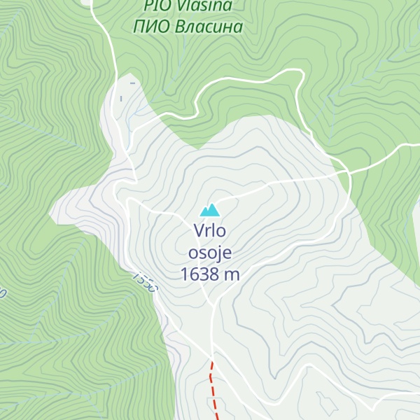 Map of Vrlo osoje