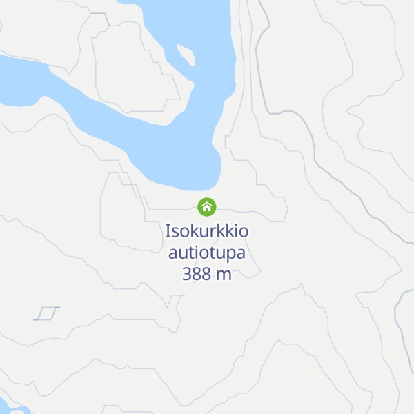 Map of Isokurkkio autiotupa