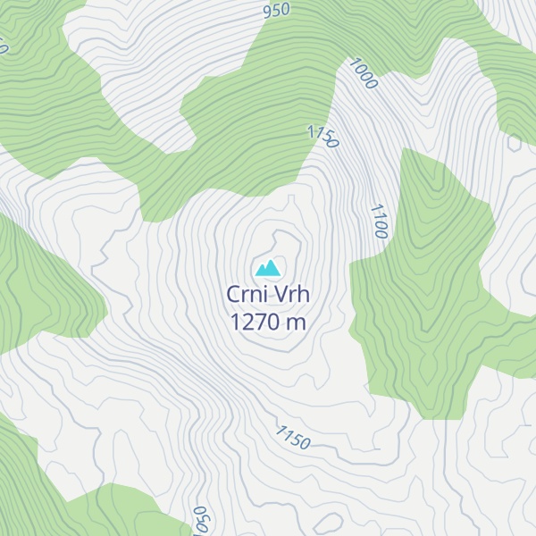 Map of Crni Vrh
