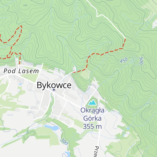 Map of Długa Górka