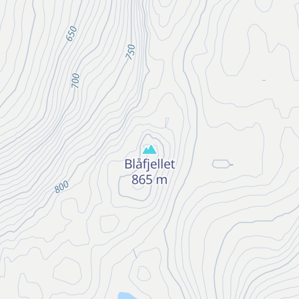 Map of Blåfjellet