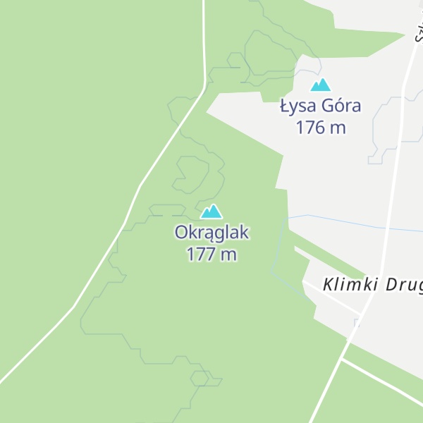Map of Okrąglak