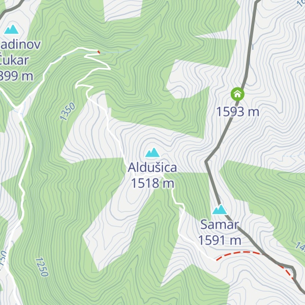 Map of Aldušica