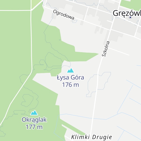 Map of Łysa Góra