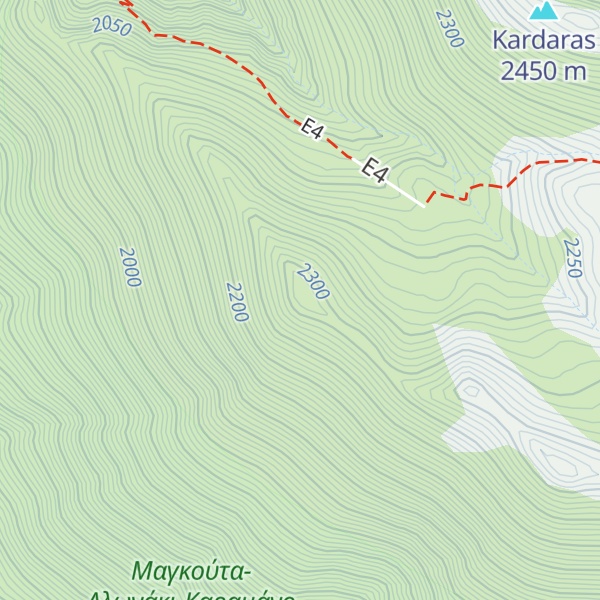 Map of Pyrgos Griva