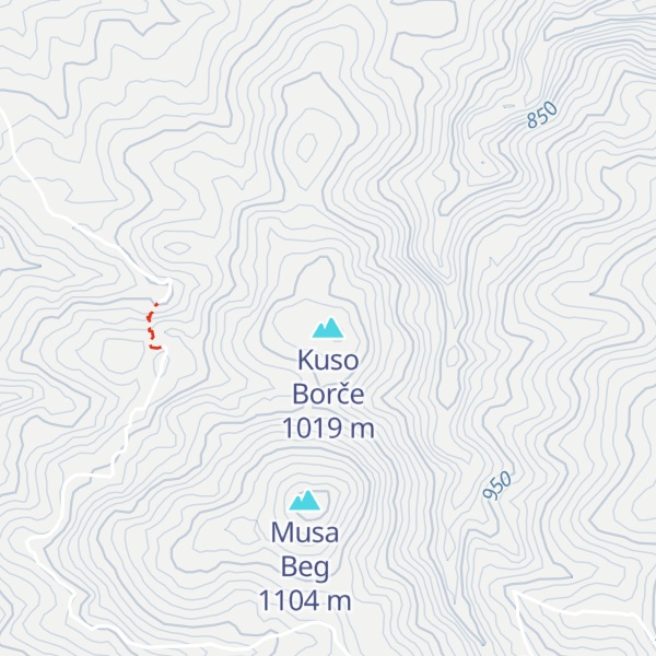 Map of Kuso Borče
