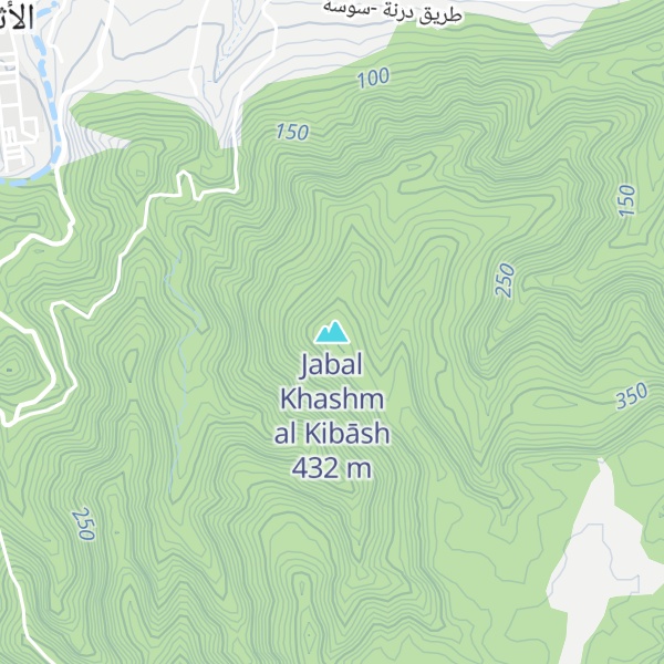 Map of Jabal Khashm al Kibāsh