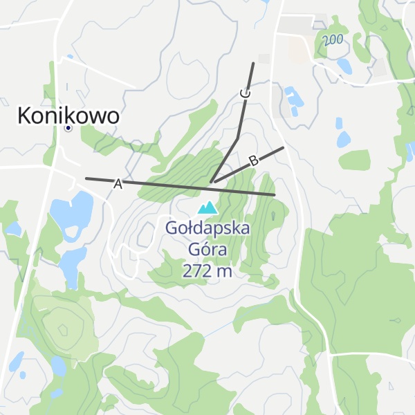 Map of Gołdapska Góra