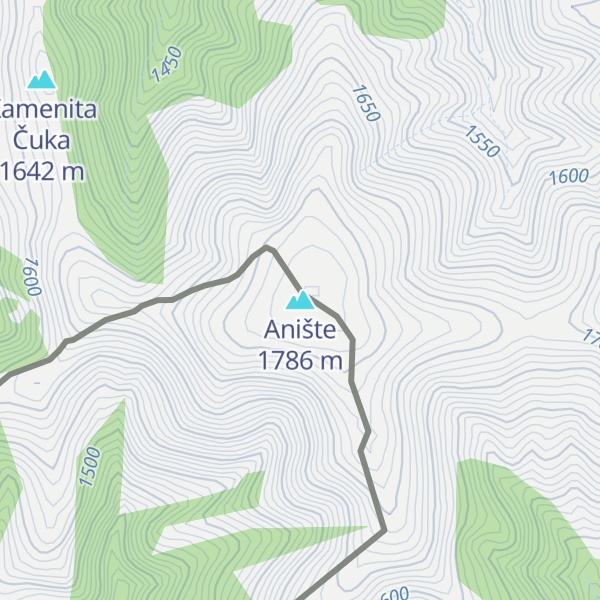 Map of Anište
