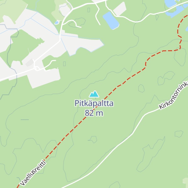 Map of Pitkäpaltta