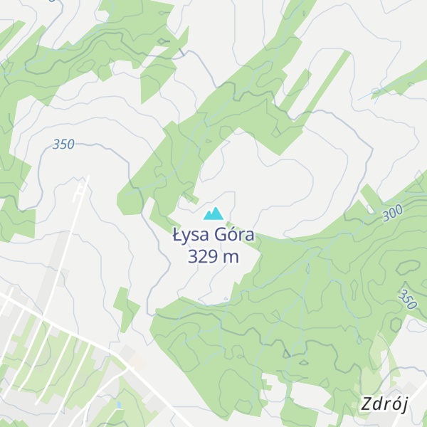 Map of Łysa Góra