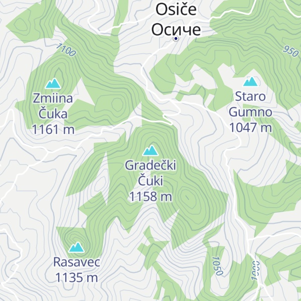Map of Gradečki Čuki