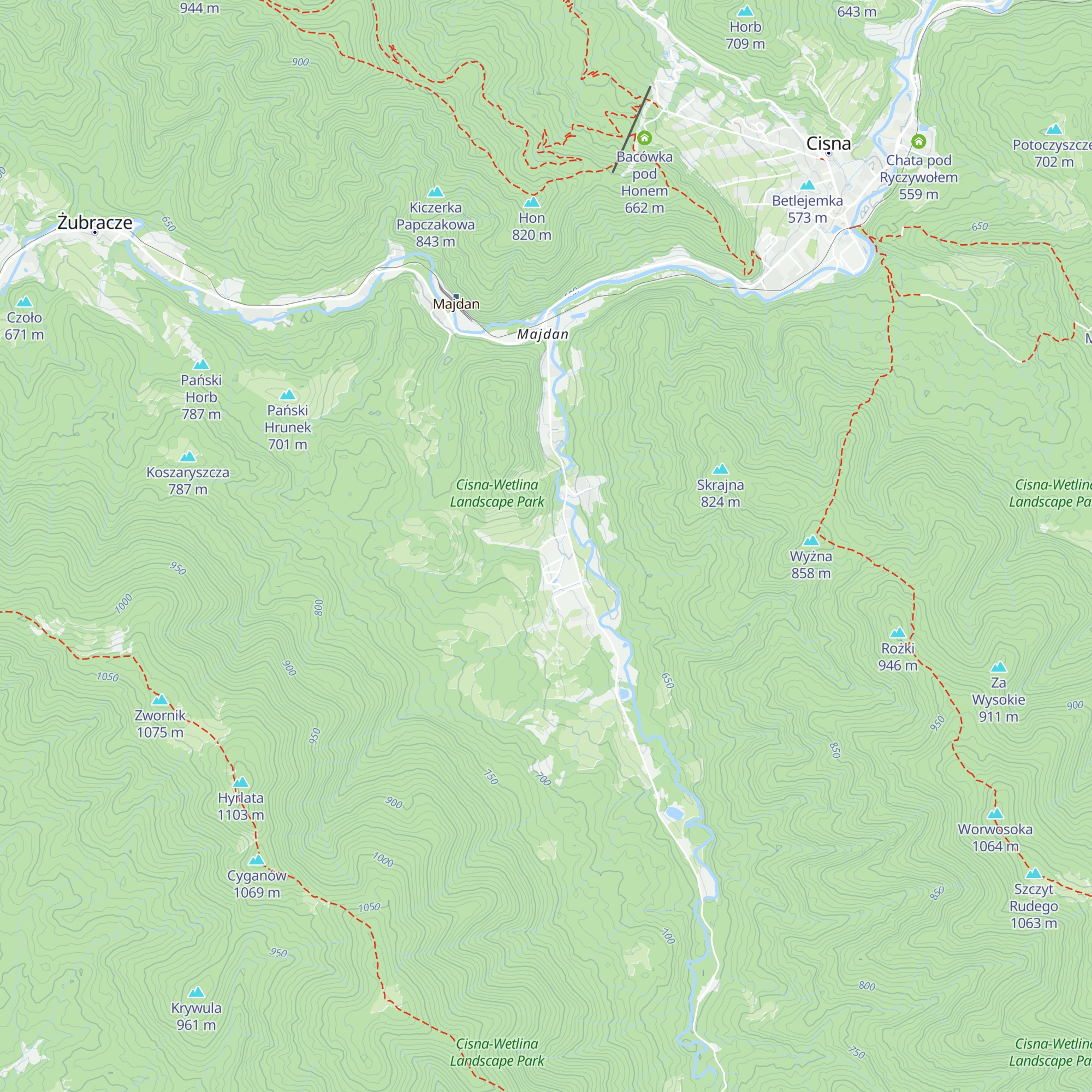 Domek Brzozowy map