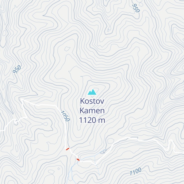 Map of Kostov Kamen