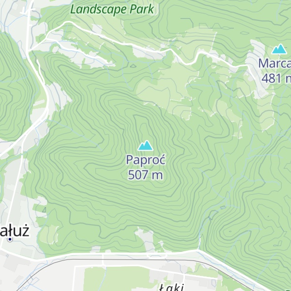 Map of Paproć