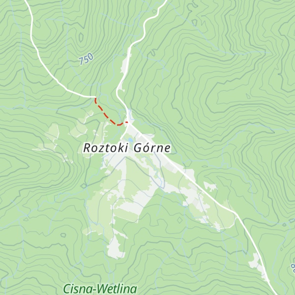 Map of Cicha Dolina