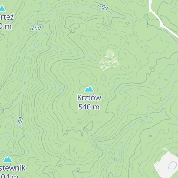 Map of Krztów