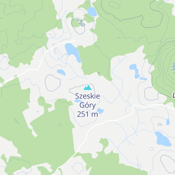 Map of Szeskie Góry