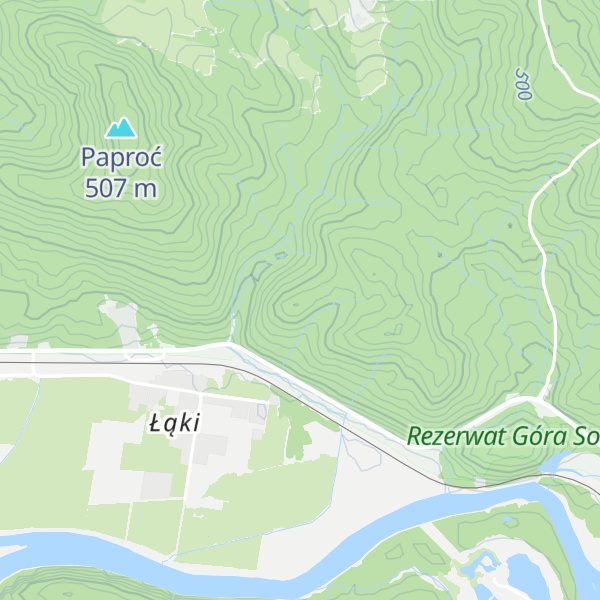 Map of Ostra Góra
