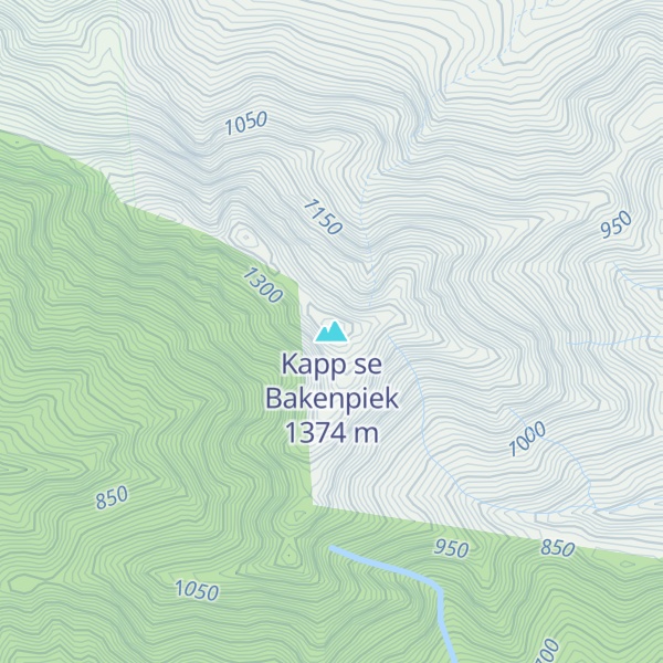 Map of Kapp se Bakenpiek