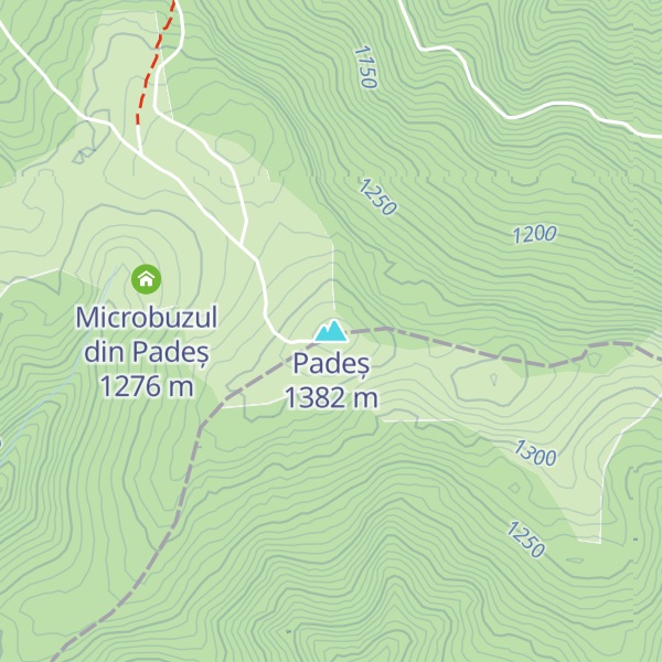 Map of Padeș