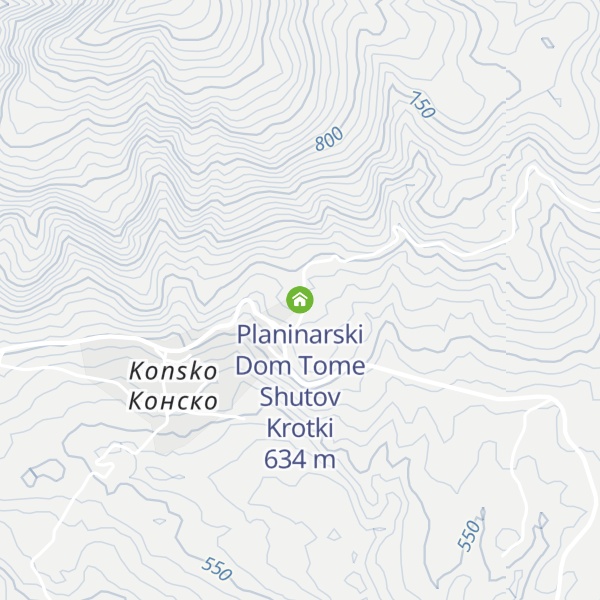 Map of Planinarski Dom Tome Shutov Krotki