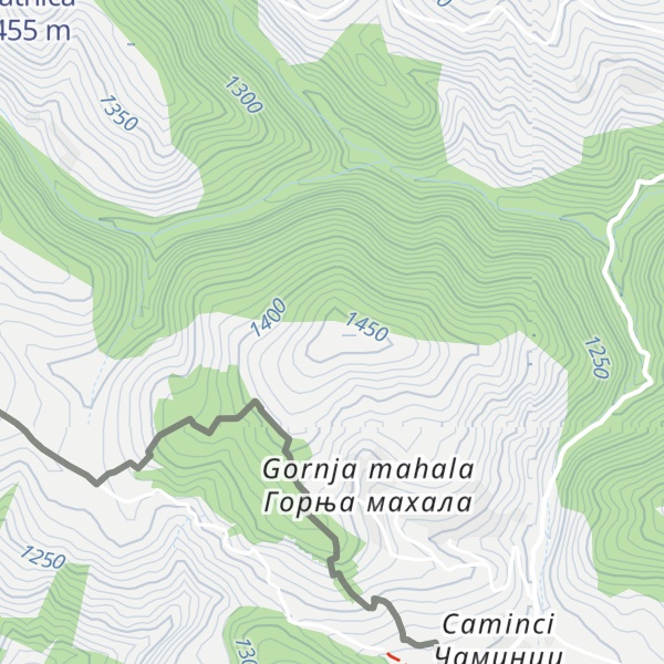 Map of Goleški čukar