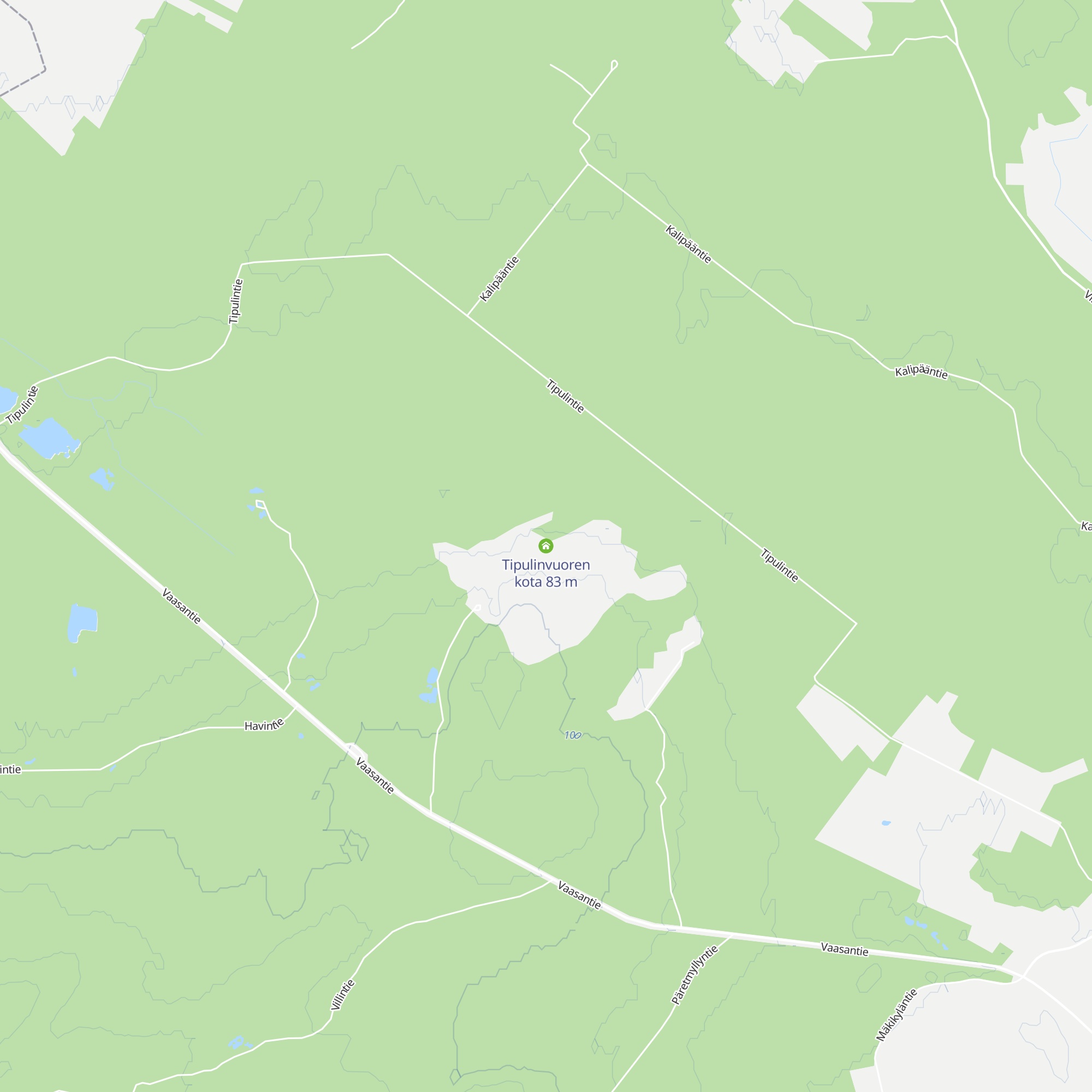 Tipulinvuoren kota map