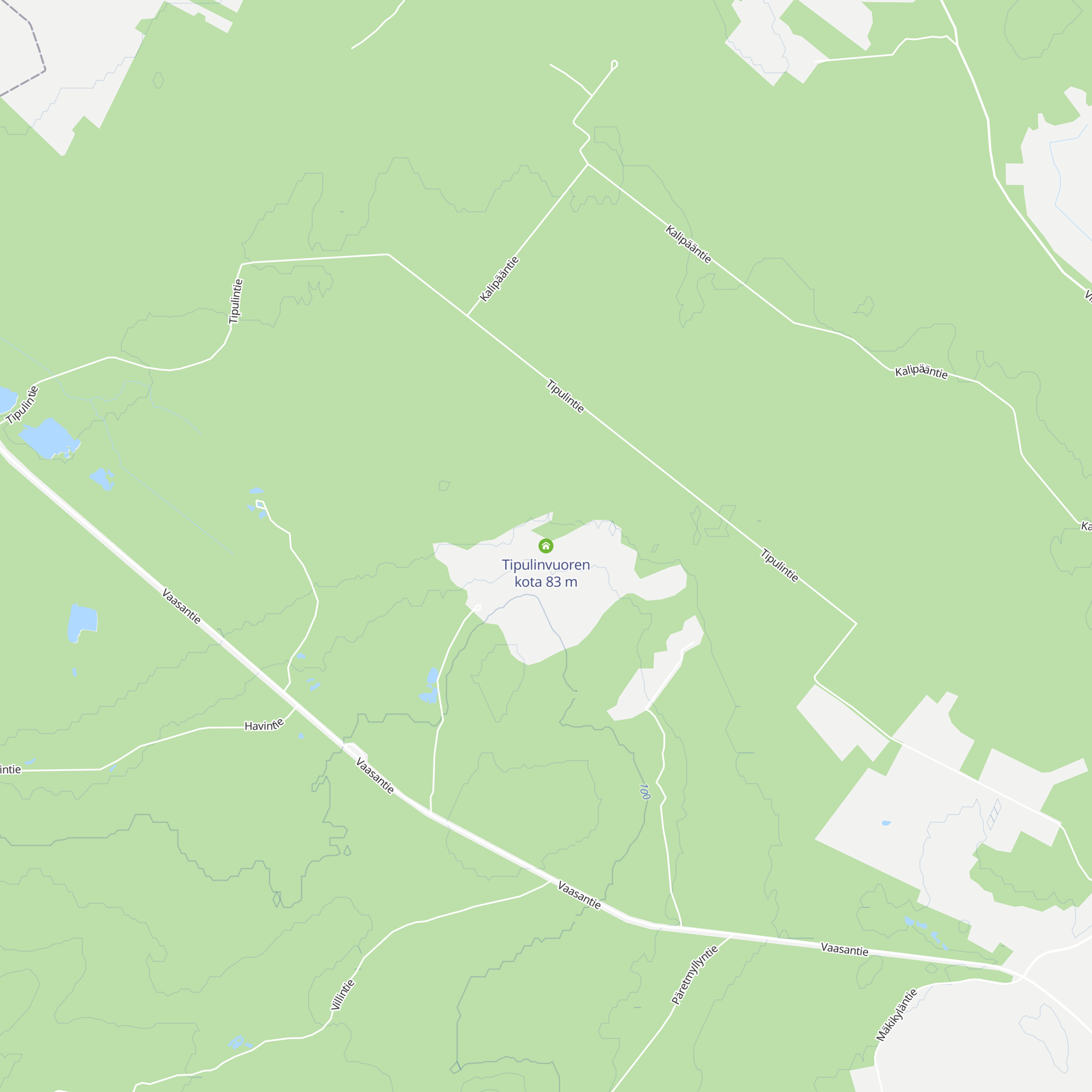 Tipulinvuoren kota map