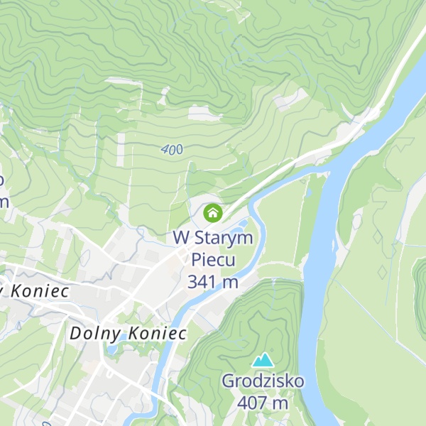 Map of W Starym Piecu