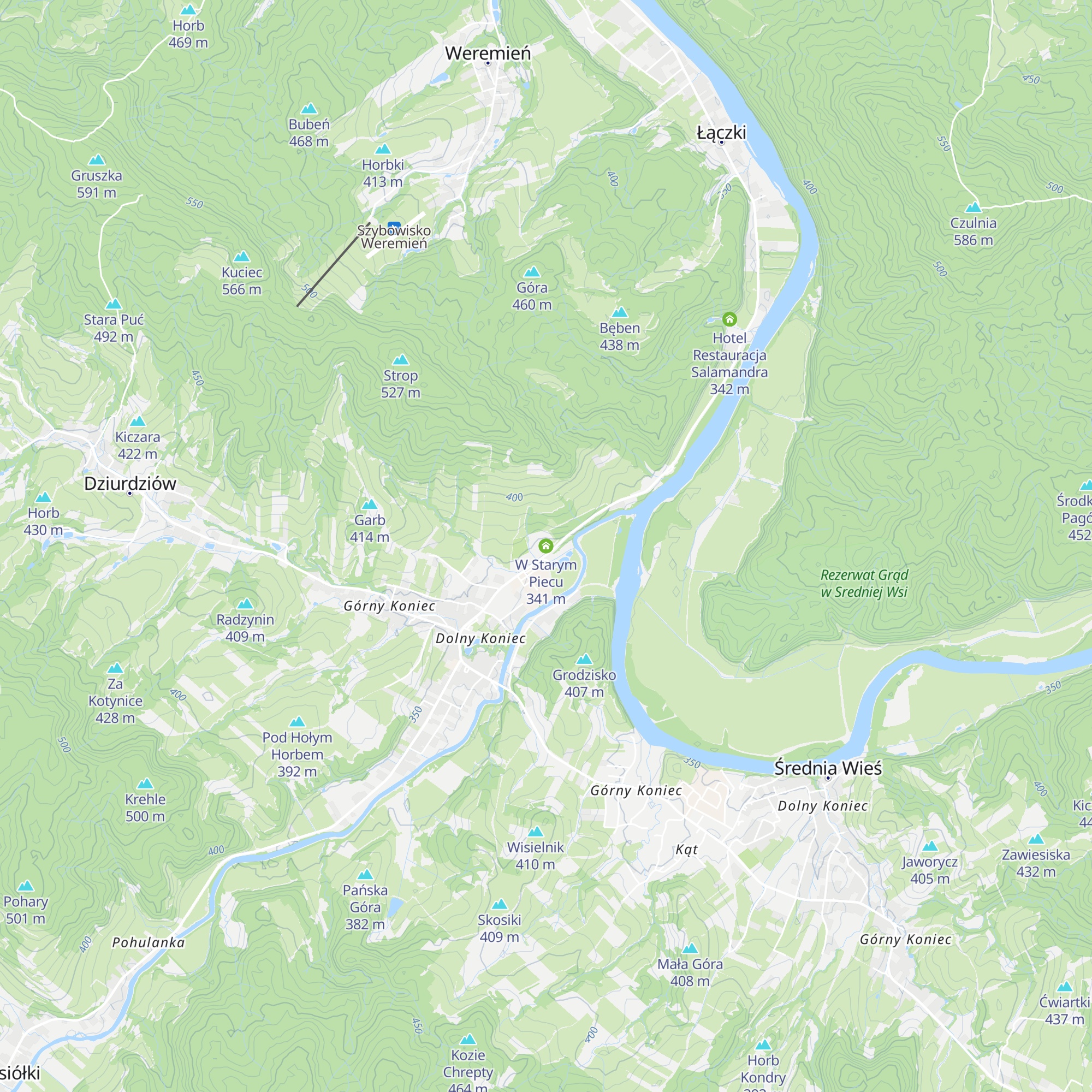 W Starym Piecu map