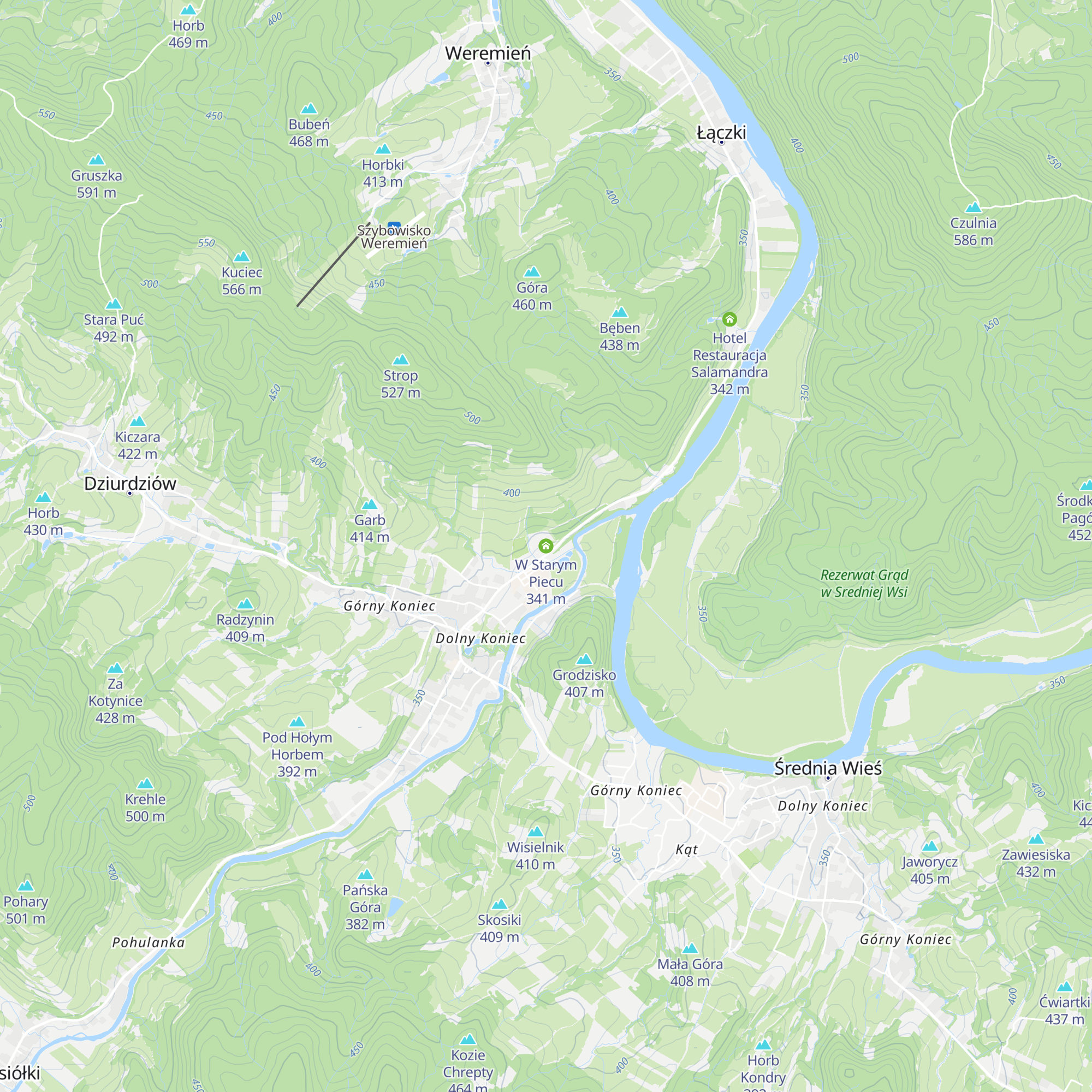 W Starym Piecu map
