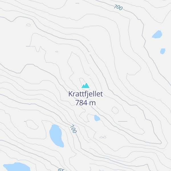 Map of Krattfjellet
