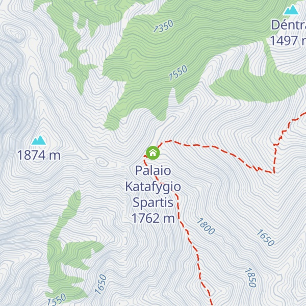 Map of Palaio Katafygio Spartis