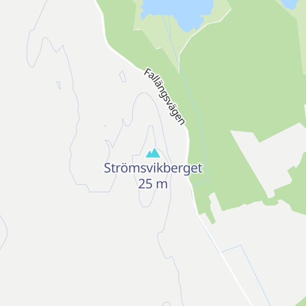 Map of Strömsvikberget