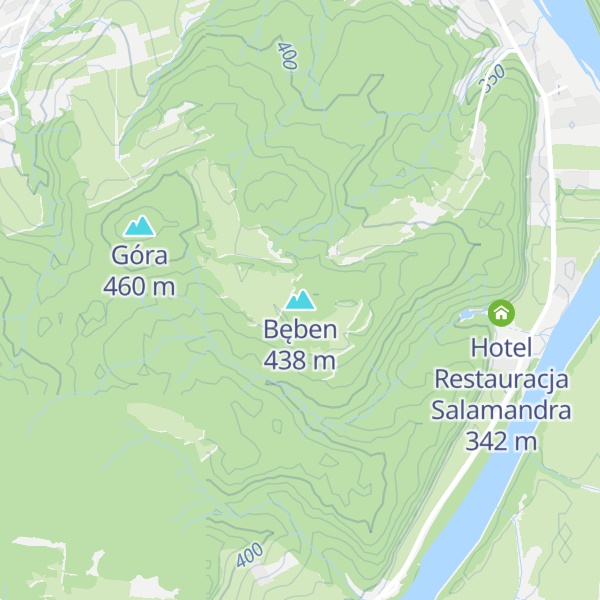 Map of Bęben