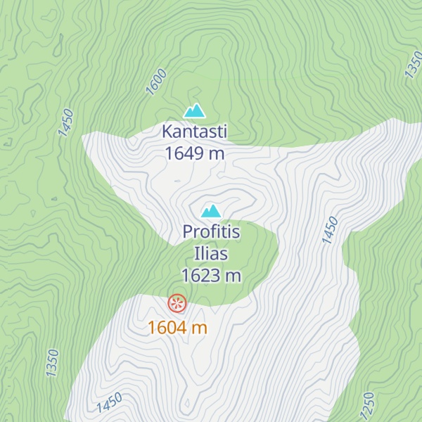 Map of Profitis Ilias